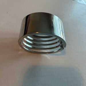 Silver Wide Cuff Bracelet